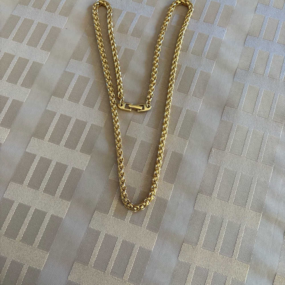 Elegant Mens Gold Plated Chain Necklace - Picture 2 of 7